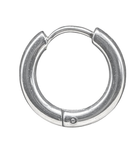 Klappcreole silbern 10mm - Edelstahl kcsi02