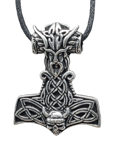 Thorshammer 245 mit Königskette - Silber