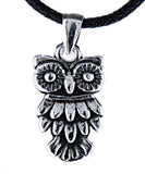 Eule 14 A mit Schlangenkette - Silber