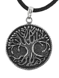 Lebensbaum 100 mit Korbkette - Silber