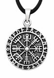Wikinger Kompass 285 mit Schlangenkette - Silber