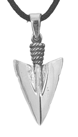 Pfeilspitze 357 mit Korbkette - Silber