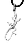 Echse 3 mit Schlangenkette - Silber