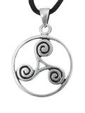 Triskele 24 mit Schlangenkette - Silber