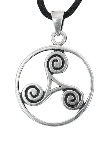 Triskele 24 mit Schlangenkette - Silber