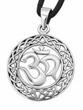 Om / Aum 189 mit Schlangenkette - Silber