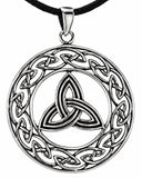 Keltenknoten 255 mit Schlangenkette - Silber