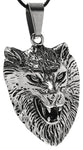 Anhänger 178 Wolfskopf - Edelstahl