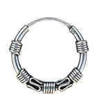 Unisex Ohrringe aus 925 Silber – zeitlos & hochwertig | Bali Creole CR.48