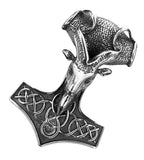 XL Thorshammer 198 mit Königskette - Edelstahl