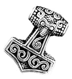 Thorshammer 199 mit Schlangenkette - Silber