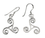 Ohrring 19 Triskele - Silber