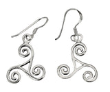 Ohrring 19 Triskele - Silber