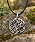 Keltenknoten 26 mit Schlangenkette - Silber