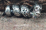 Bartperle Drache 4 mm - Edelstahl