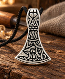 Axt 42 A mit Schlangenkette - Silber