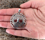 Lebensbaum 210 mit Schlangenkette - Silber