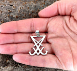 Anhänger 422 Siegel Luzifers mit Silberkette - Silber