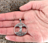 Lebensbaum 208 mit Schlangenkette - Silber