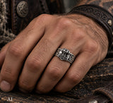 Ring "Thorshammer", Gr. 52-80 (thsi1) - Silber