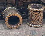 Bartperle Keltenknoten 8 mm - Bronze