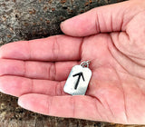 Rune Tiwaz 156 mit Schlangenkette - Silber