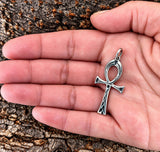 Ankh 369 mit Schlangenkette - Silber