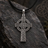 Keltenkreuz 31 mit Schlangenkette - Silber