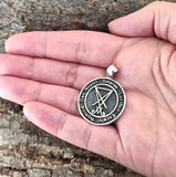 Siegel Luzifers 57 mit Schlangenkette - Silber