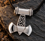 Axt 154 mit Schlangenkette - Silber