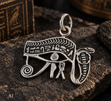 Auge des Horus 370 mit Schlangenkette - Silber