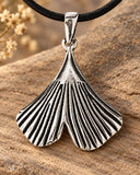 Anhänger 261 Ginkgo-Blatt - Silber