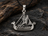 Anhänger 240 Wikinger-Schiff - Silber
