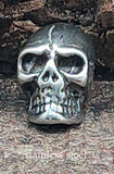 Bartperle Totenkopf 4mm - Edelstahl