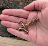 Anhänger 73 Wolfskreuz - Bronze