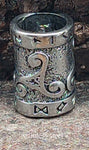 Bartperle Triskele 7mm - Edelstahl