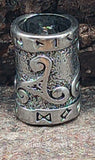 Bartperle Triskele 7mm - Edelstahl