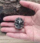 Ring Totenkopf, Gr. 60-71 (tk20) - Edelstahl