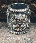 Bartperle Thorshammer 8 mm - Silber