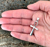 Ankh 32 A mit Schlangenkette - Silber