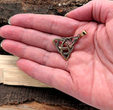 Anhänger 198 Triquetra mit Schlangen - Bronze