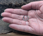Klappcreole silbern 12mm - Edelstahl kcsi03