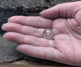 Klappcreole silbern 12mm - Edelstahl kcsi03