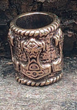 Bartperle Thorshammer 8 mm - Bronze
