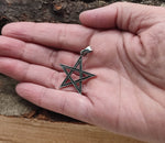 Anhänger 452 Pentagramm - Silber