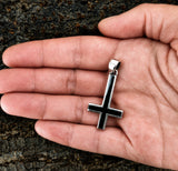 Kreuz 332 mit Schlangenkette - Silber