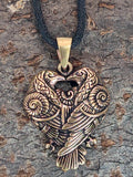 Anhänger 159 Raben - Bronze