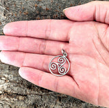Triskele 23 mit Schlangenkette - Silber