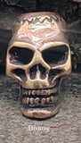 Bartperle Totenkopf 6 mm - Bronze