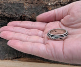 Stacheldraht-Drehring, Gr. 54-77 (ring5) - Silber